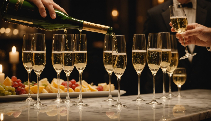 How many champagne glasses for a party: an essential serving guide